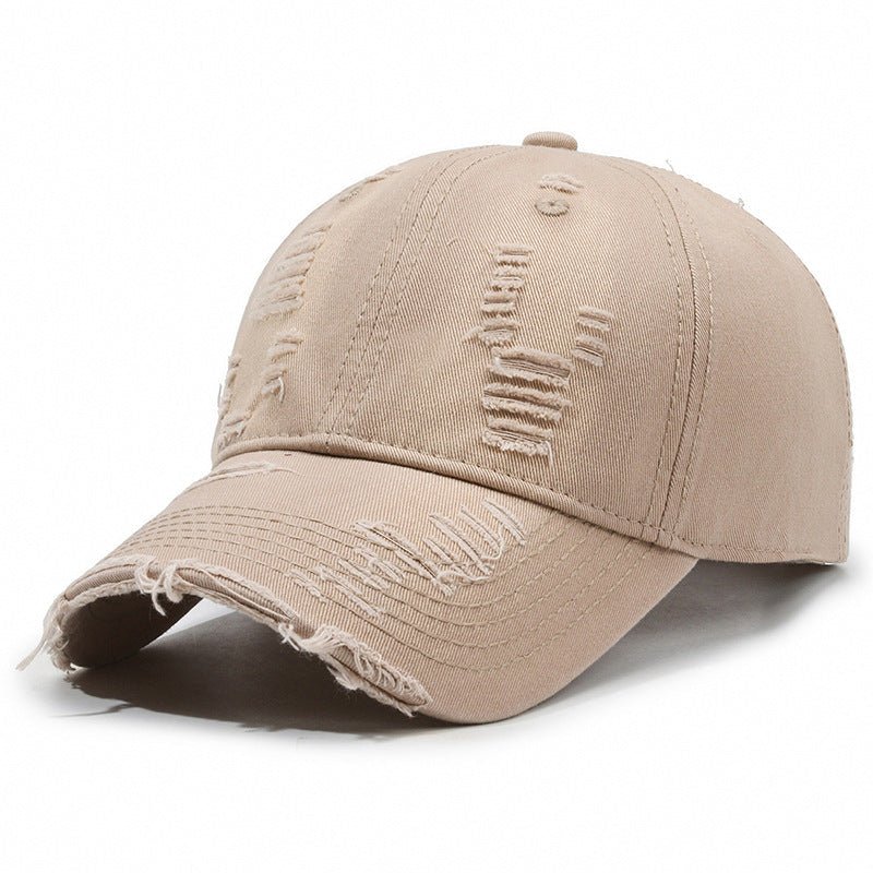 Street Hole Vintage Baseball Cap Men Do The Old Cowboy Washed | Luxury Home Accessories | Heulog Glow