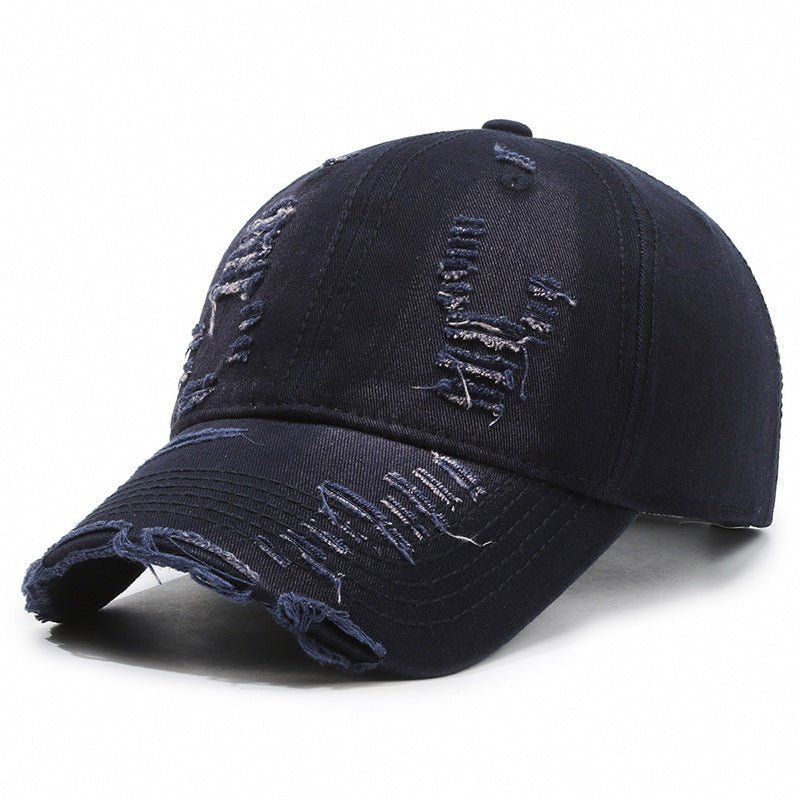 Street Hole Vintage Baseball Cap Men Do The Old Cowboy Washed | Luxury Home Accessories | Heulog Glow