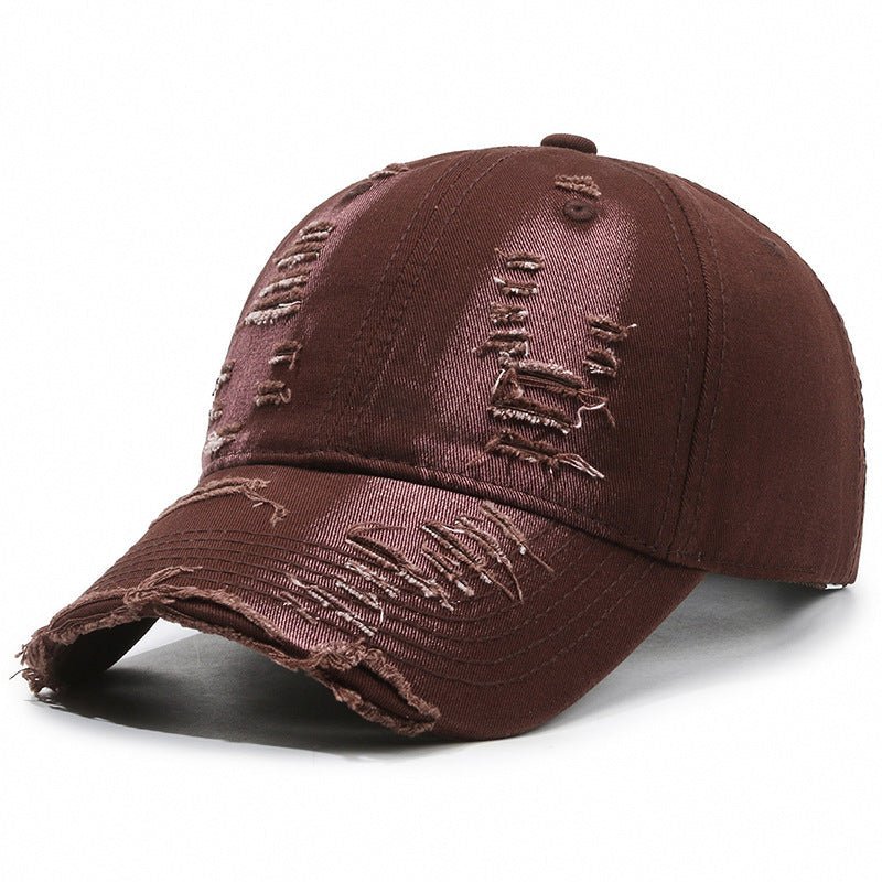 Street Hole Vintage Baseball Cap Men Do The Old Cowboy Washed | Luxury Home Accessories | Heulog Glow