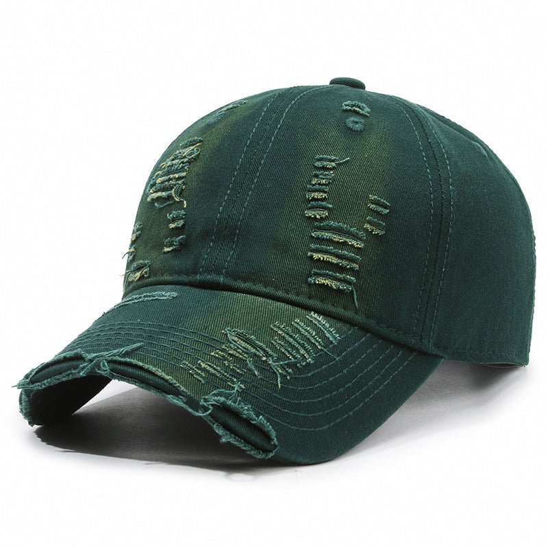 Street Hole Vintage Baseball Cap Men Do The Old Cowboy Washed | Luxury Home Accessories | Heulog Glow