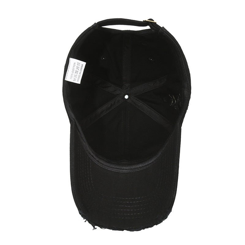Street Hole Vintage Baseball Cap Men Do The Old Cowboy Washed | Luxury Home Accessories | Heulog Glow