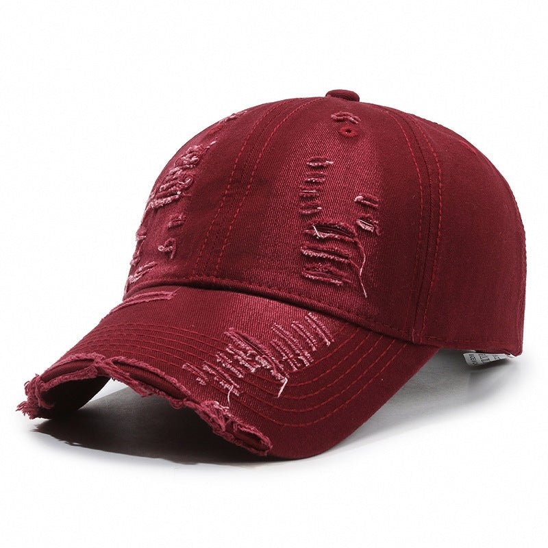 Street Hole Vintage Baseball Cap Men Do The Old Cowboy Washed | Luxury Home Accessories | Heulog Glow