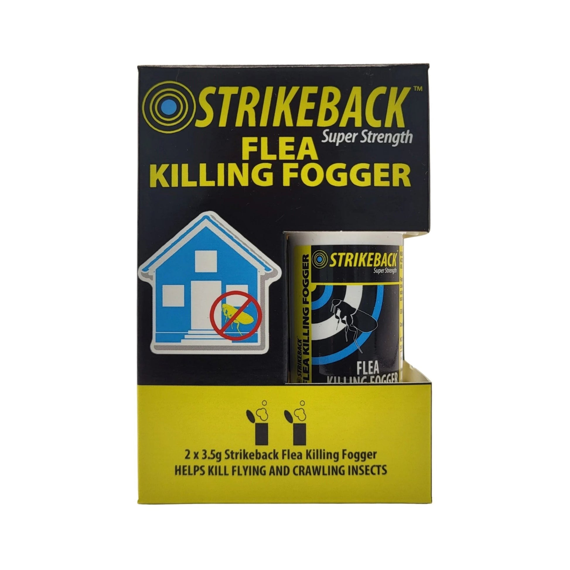 Strikeback Flea Killing Fogger Twin Pack 2x3.5g | Luxury Home Accessories | Heulog Glow