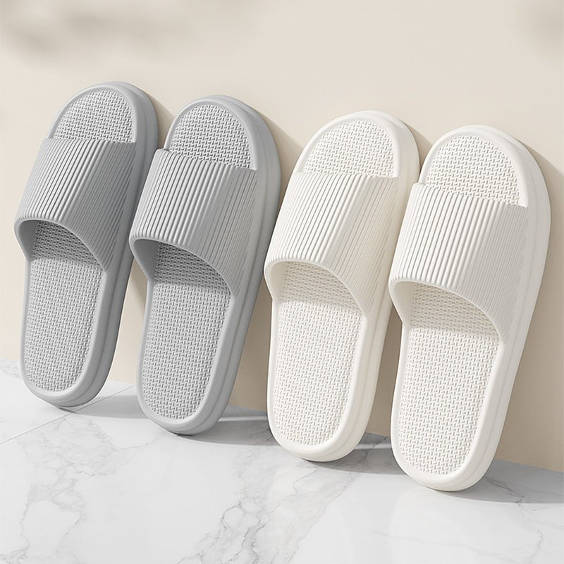 Striped Design Home Slippers For Women Men Soft Anti-slip Floor Bathroom Slippers Solid House Shoes | Luxury Home Accessories | Heulog Glow