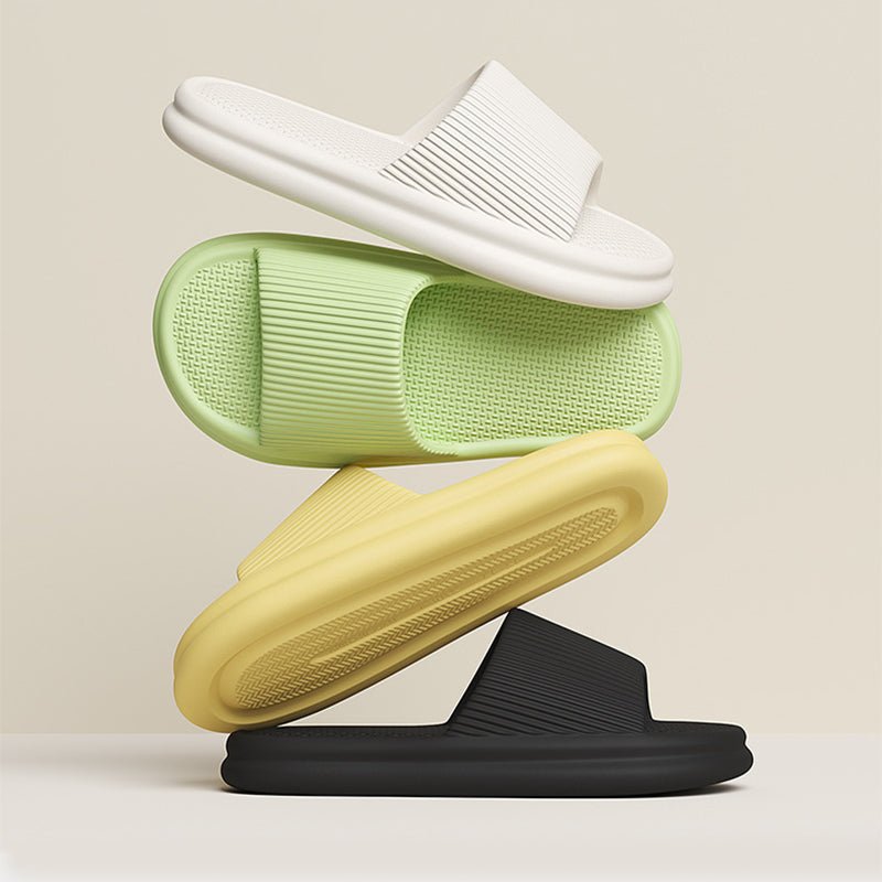 Striped Design Home Slippers For Women Men Soft Anti-slip Floor Bathroom Slippers Solid House Shoes | Luxury Home Accessories | Heulog Glow