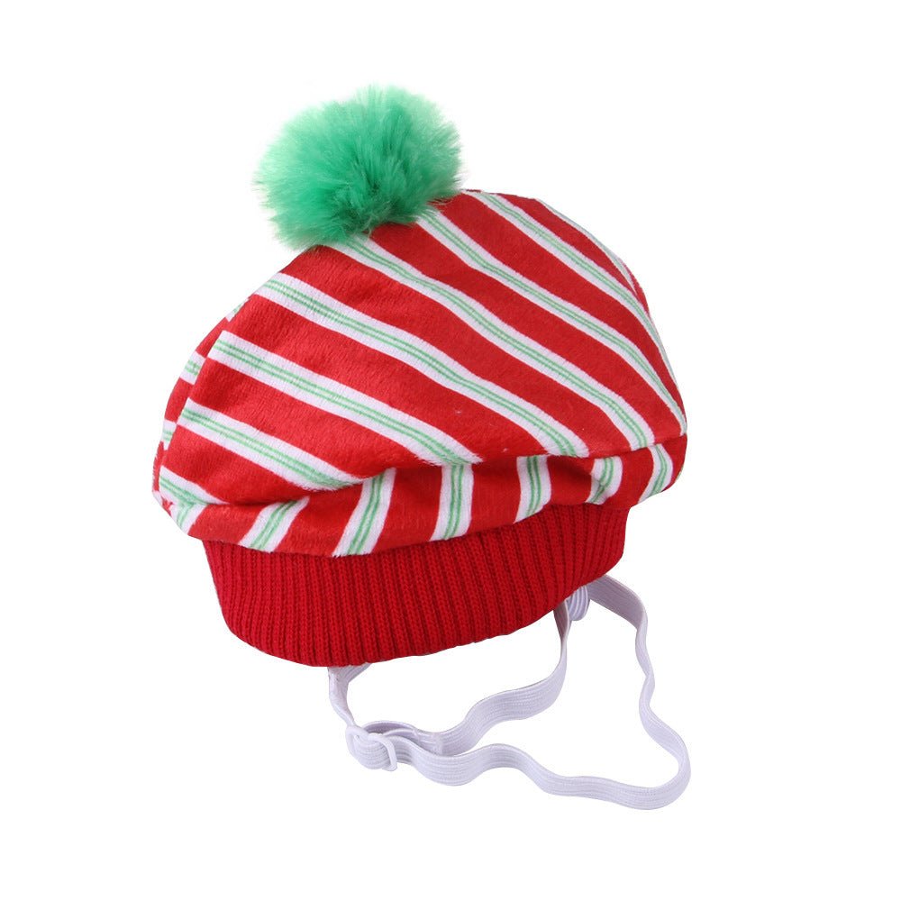 Striped Hat Headgear Cat Ornaments Cat Headgear With Ears | Luxury Home Accessories | Heulog Glow