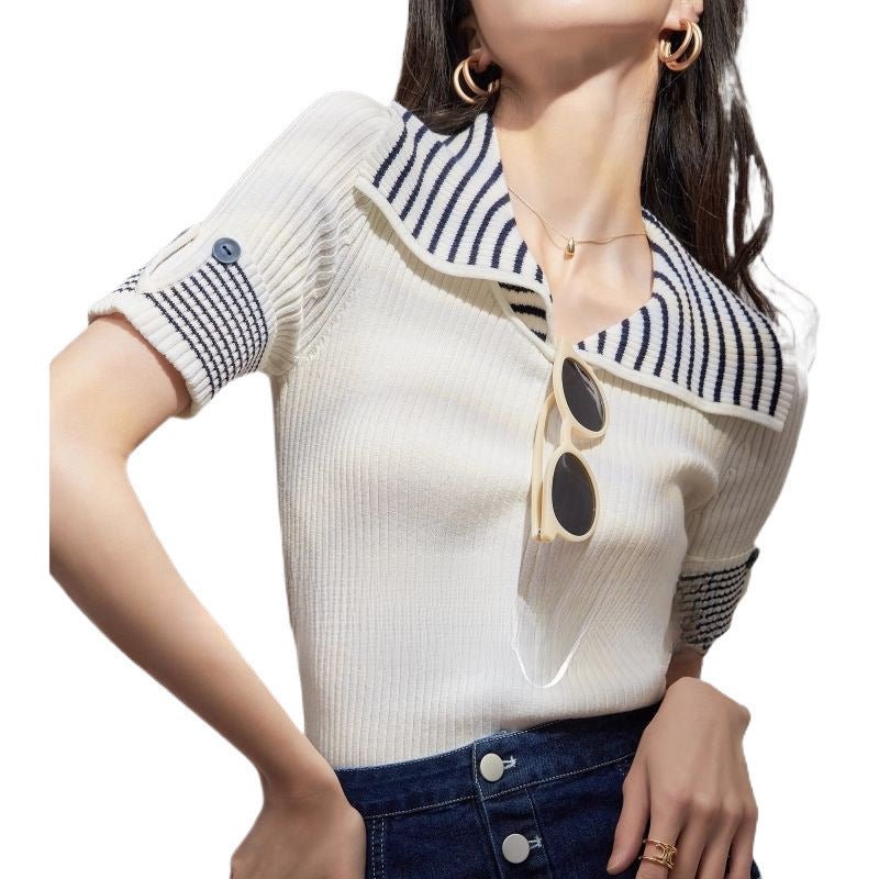 Stylish Light-luxury Niche Statement Womens Top With A Collar | Luxury Home Accessories | Heulog Glow