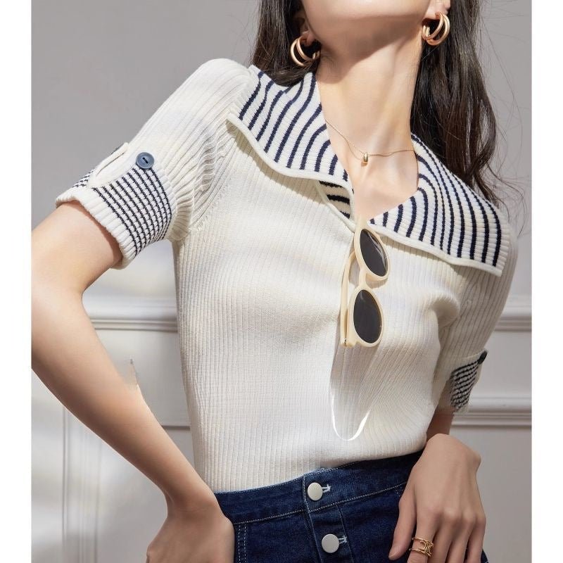 Stylish Light-luxury Niche Statement Womens Top With A Collar | Luxury Home Accessories | Heulog Glow