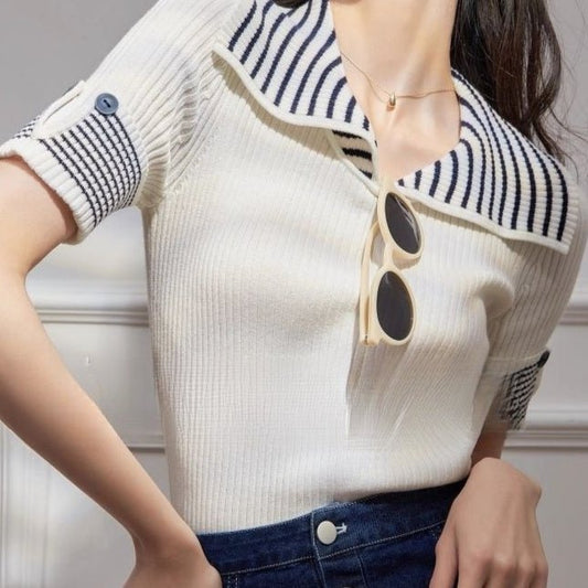Stylish Light-luxury Niche Statement Womens Top With A Collar | Luxury Home Accessories | Heulog Glow
