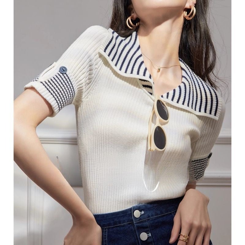 Stylish Light-luxury Niche Statement Womens Top With A Collar | Luxury Home Accessories | Heulog Glow