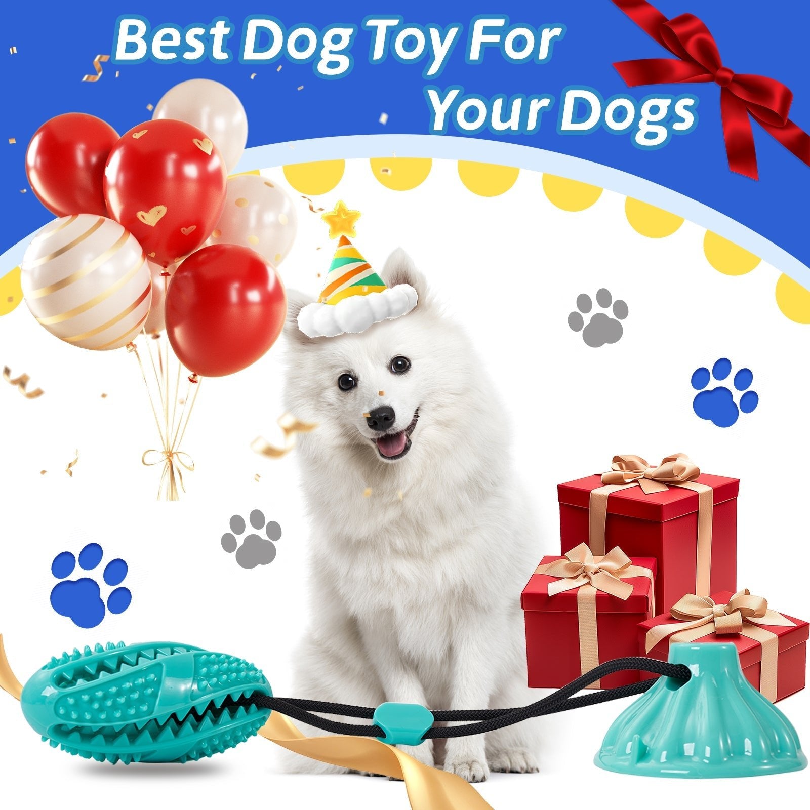 Suction Cup Pull Rope Leaking Pet Toy Ball Tpr Molar Teeth Cleaning Vent Ball Dog Toy Ball | Luxury Home Accessories | Heulog Glow