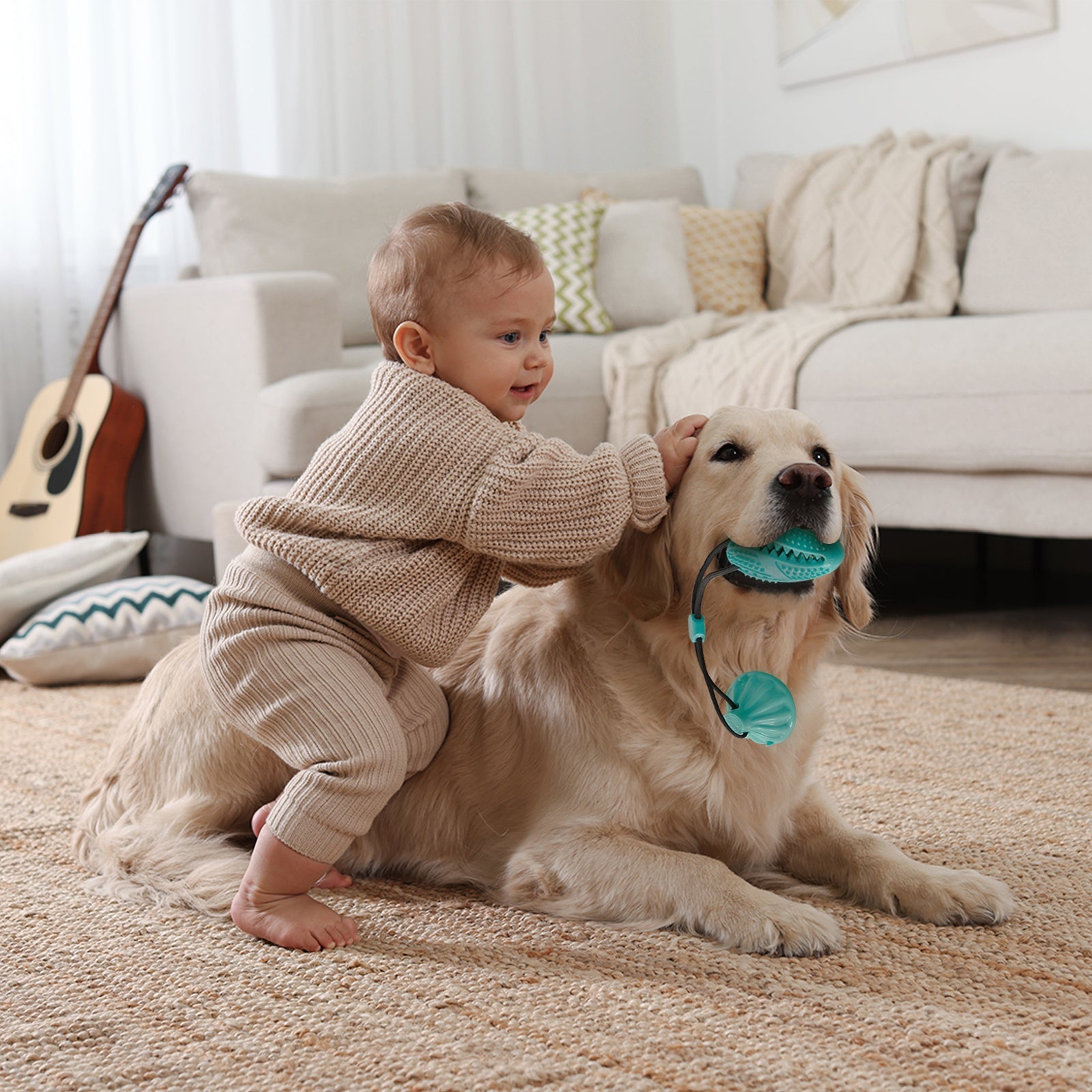 Suction Cup Pull Rope Leaking Pet Toy Ball Tpr Molar Teeth Cleaning Vent Ball Dog Toy Ball | Luxury Home Accessories | Heulog Glow