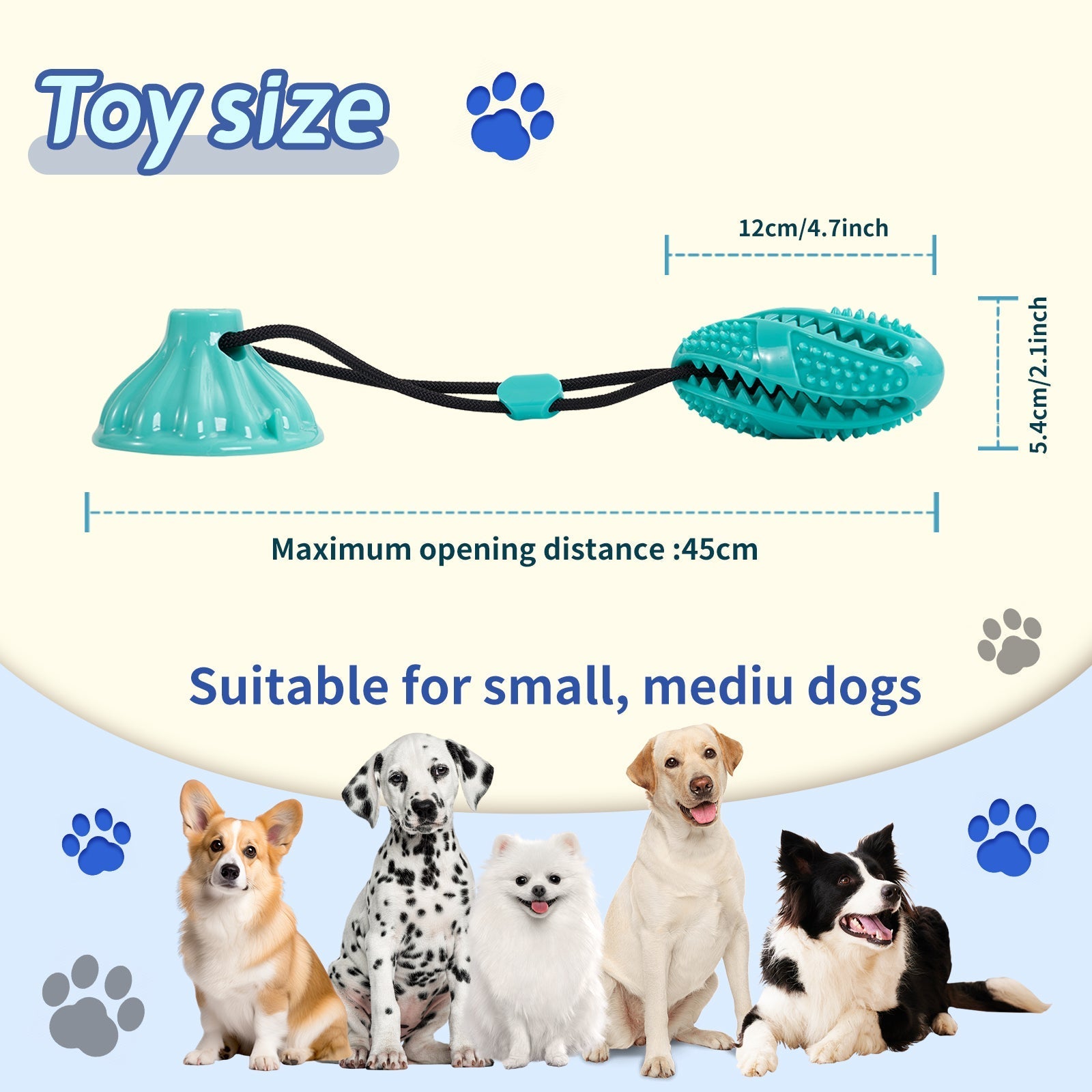 Suction Cup Pull Rope Leaking Pet Toy Ball Tpr Molar Teeth Cleaning Vent Ball Dog Toy Ball | Luxury Home Accessories | Heulog Glow
