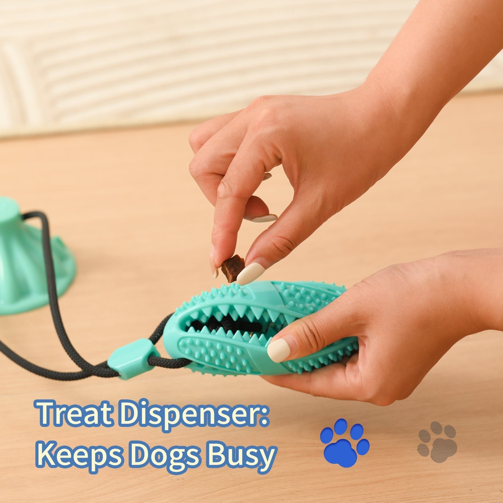 Suction Cup Pull Rope Leaking Pet Toy Ball Tpr Molar Teeth Cleaning Vent Ball Dog Toy Ball | Luxury Home Accessories | Heulog Glow
