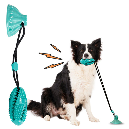 Suction Cup Pull Rope Leaking Pet Toy Ball Tpr Molar Teeth Cleaning Vent Ball Dog Toy Ball | Luxury Home Accessories | Heulog Glow