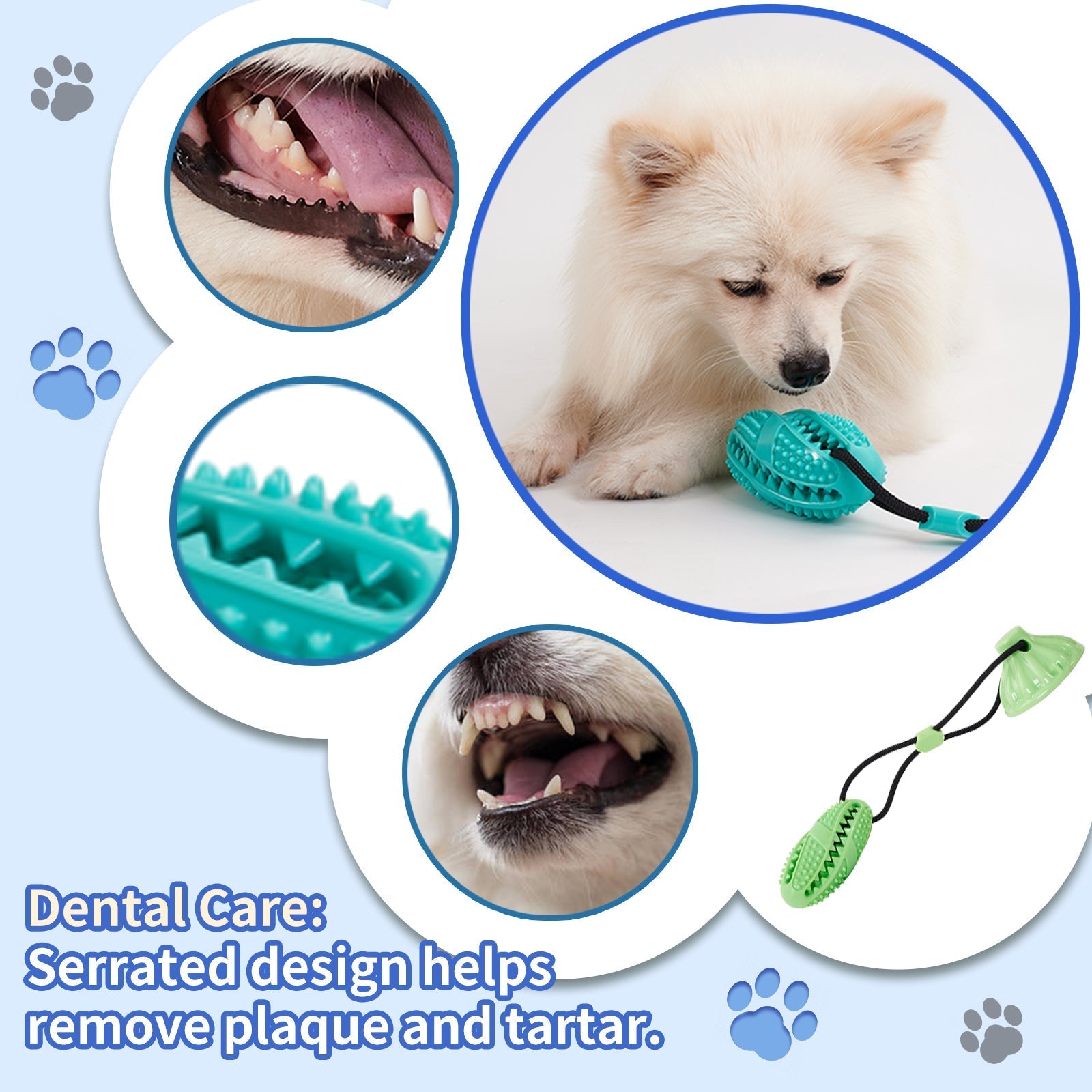 Suction Cup Pull Rope Leaking Pet Toy Ball Tpr Molar Teeth Cleaning Vent Ball Dog Toy Ball | Luxury Home Accessories | Heulog Glow