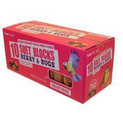 Suet To Go High Energy Berry Suet Cakes - 10 Pack Value | Luxury Home Accessories | Heulog Glow