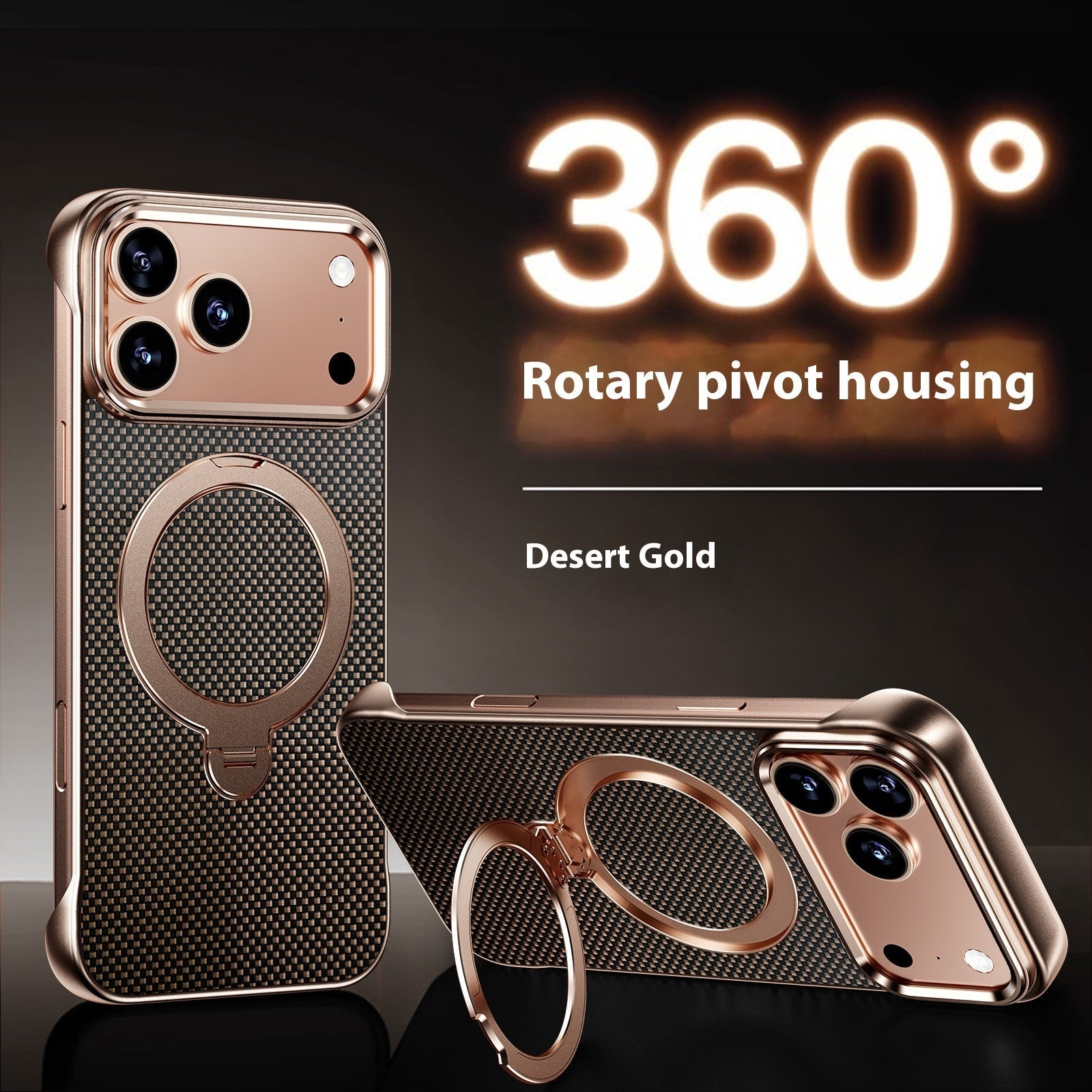 Suitable For 171615Promax Aramid Fiber Bracket Frameless Phone Case | Luxury Home Accessories | Heulog Glow