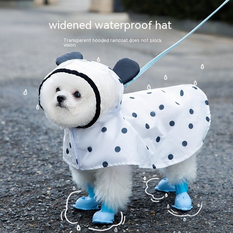 Summer Full Printed Polka Dot Bear Dog Poncho | Luxury Home Accessories | Heulog Glow