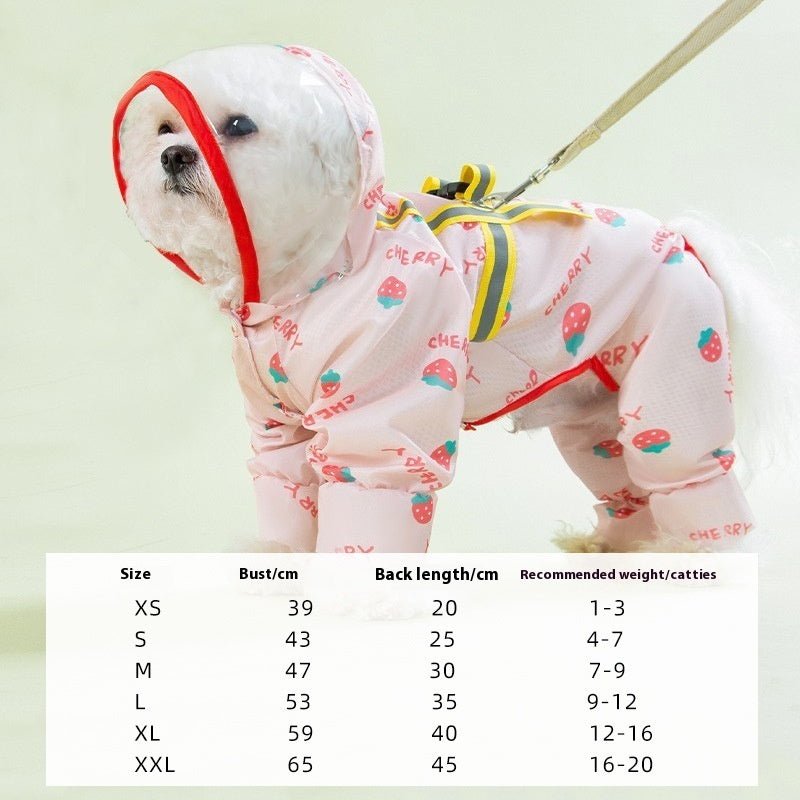 Summer Full Printed Polka Dot Bear Dog Poncho | Luxury Home Accessories | Heulog Glow
