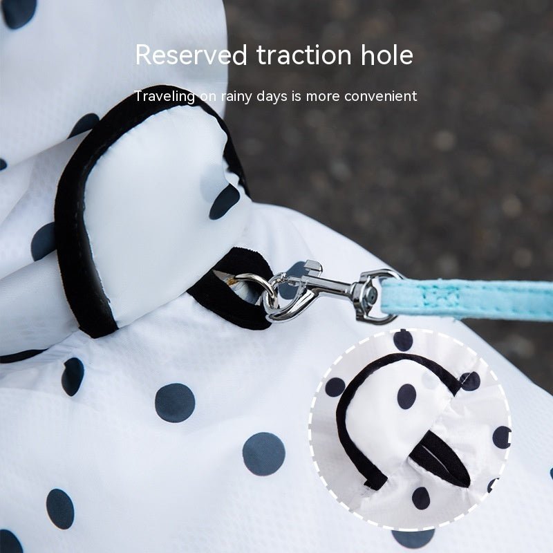 Summer Full Printed Polka Dot Bear Dog Poncho | Luxury Home Accessories | Heulog Glow
