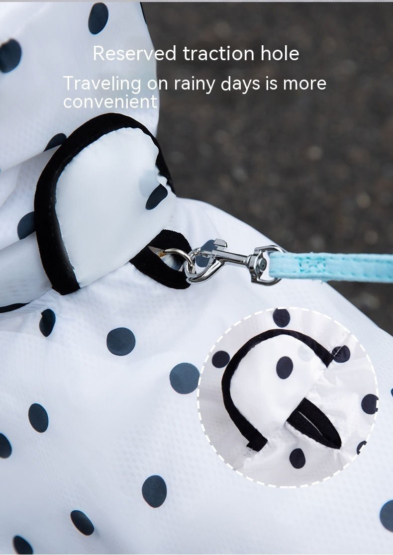 Summer Full Printed Polka Dot Bear Dog Poncho | Luxury Home Accessories | Heulog Glow