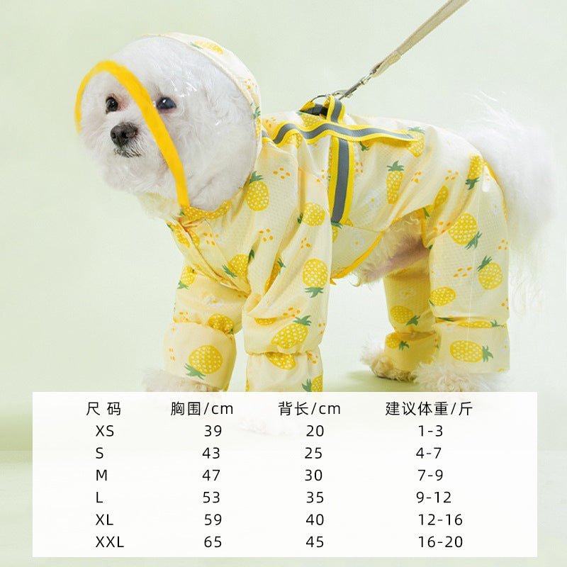 Summer Full Printed Polka Dot Bear Dog Poncho | Luxury Home Accessories | Heulog Glow