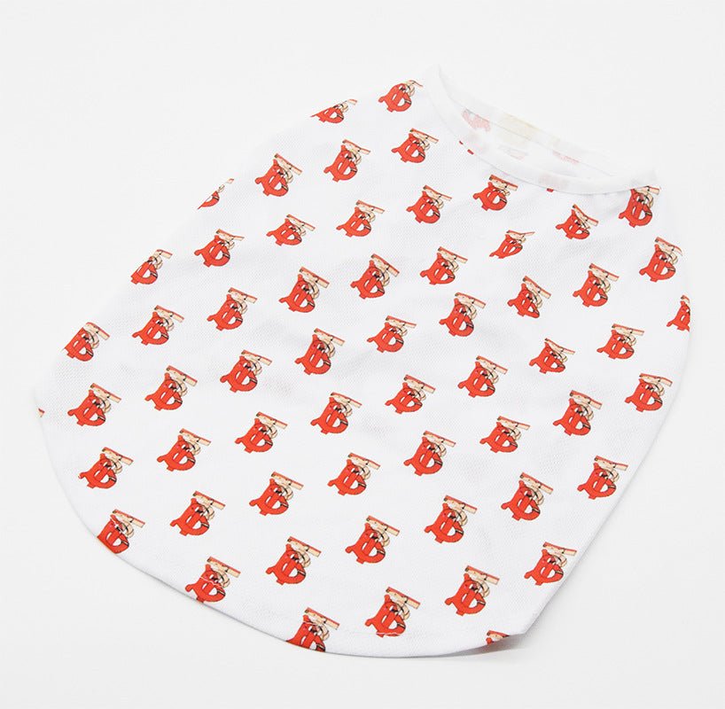 Summer Small Dog Letter Full Print Pet Vest | Luxury Home Accessories | Heulog Glow