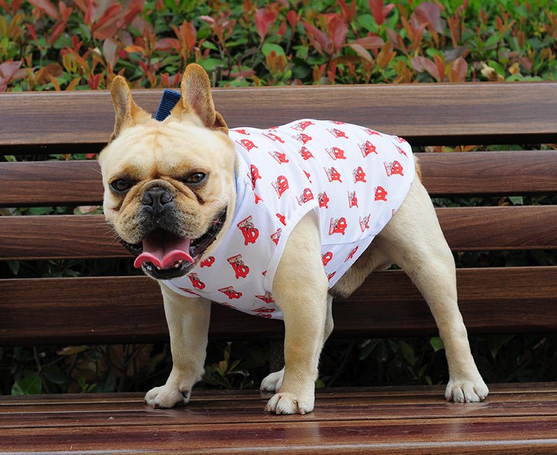 Summer Small Dog Letter Full Print Pet Vest | Luxury Home Accessories | Heulog Glow