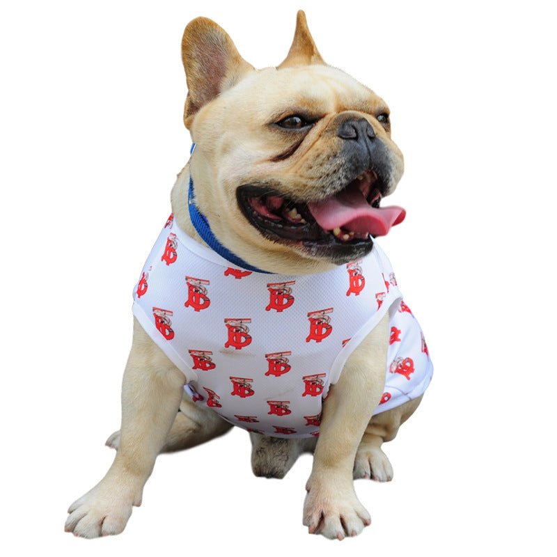 Summer Small Dog Letter Full Print Pet Vest | Luxury Home Accessories | Heulog Glow
