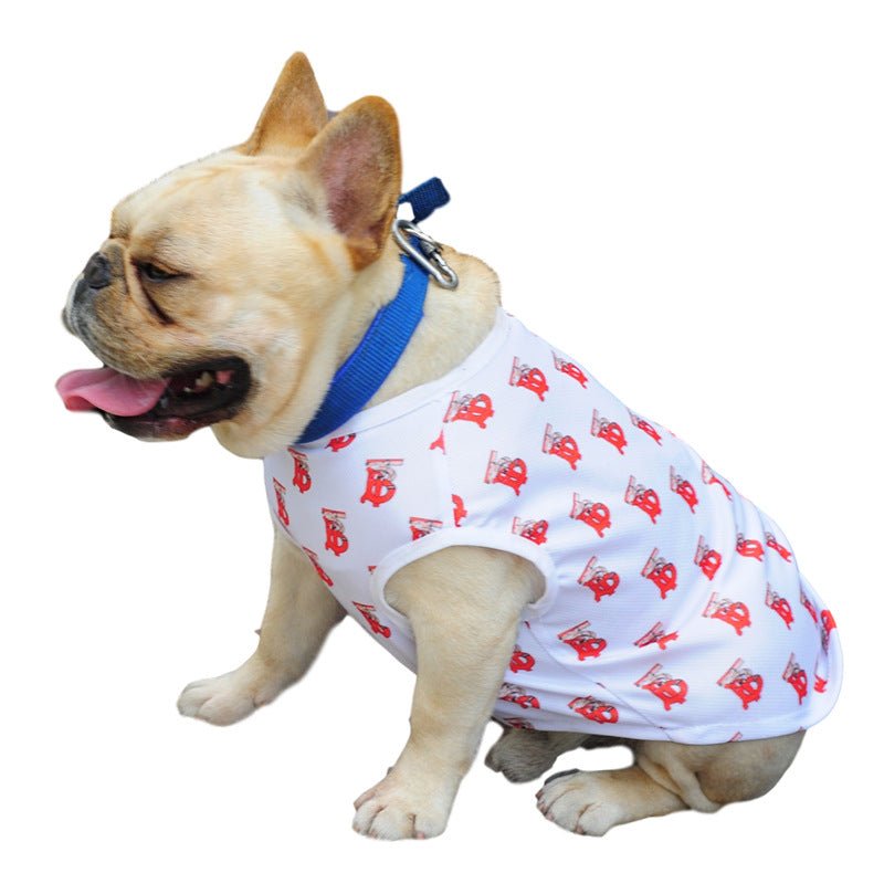 Summer Small Dog Letter Full Print Pet Vest | Luxury Home Accessories | Heulog Glow
