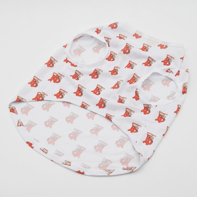 Summer Small Dog Letter Full Print Pet Vest | Luxury Home Accessories | Heulog Glow