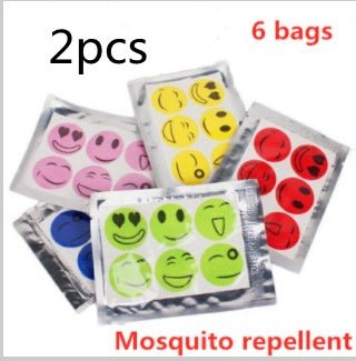 Summer Smile Mosquito Sticker Cartoon Mosquito Repellent Mosquito Repellent Mosquito Sticker 6 Pieces Of Random Color | Luxury Home Accessories | Heulog Glow