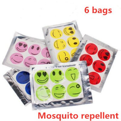 Summer Smile Mosquito Sticker Cartoon Mosquito Repellent Mosquito Repellent Mosquito Sticker 6 Pieces Of Random Color | Luxury Home Accessories | Heulog Glow