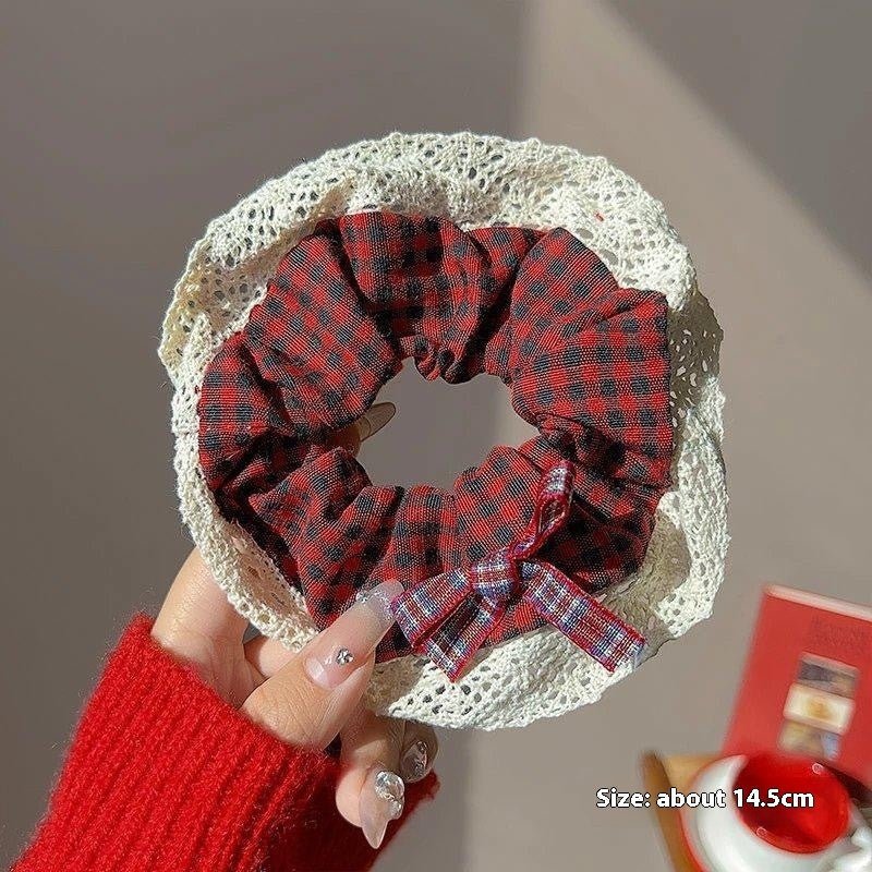 Summer Super Fairy Sweet Lace Large Intestine Hair Ring | Luxury Home Accessories | Heulog Glow