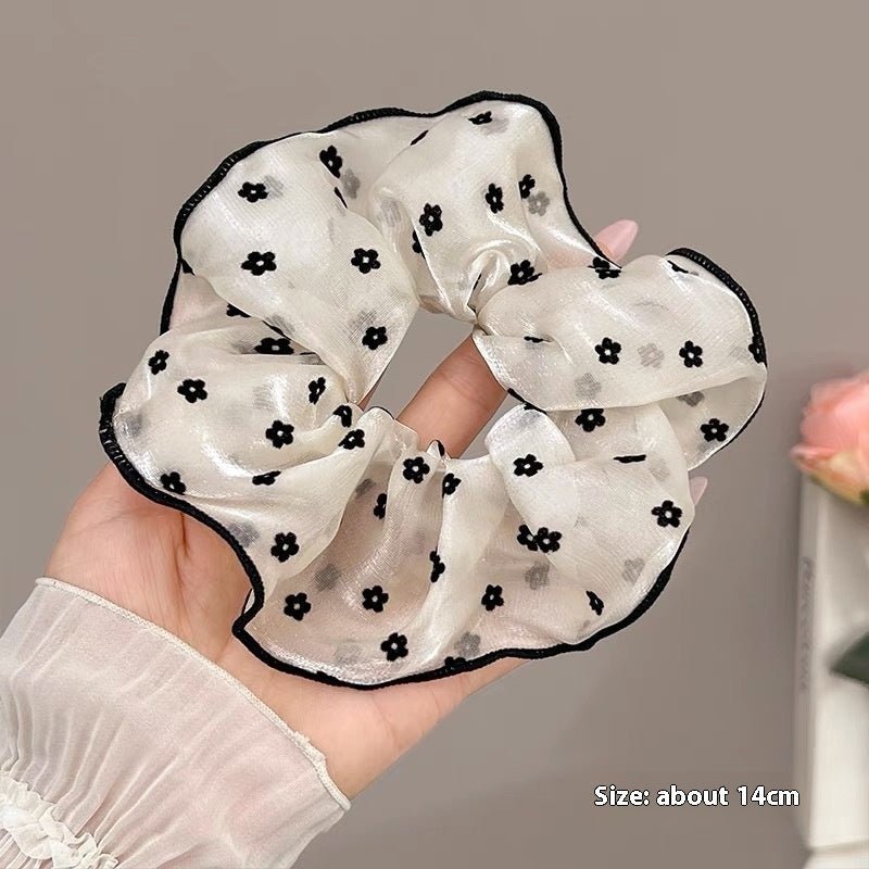 Summer Super Fairy Sweet Lace Large Intestine Hair Ring | Luxury Home Accessories | Heulog Glow