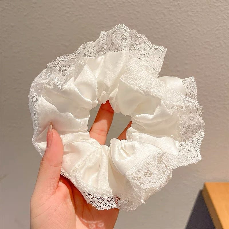 Summer Super Fairy Sweet Lace Large Intestine Hair Ring | Luxury Home Accessories | Heulog Glow