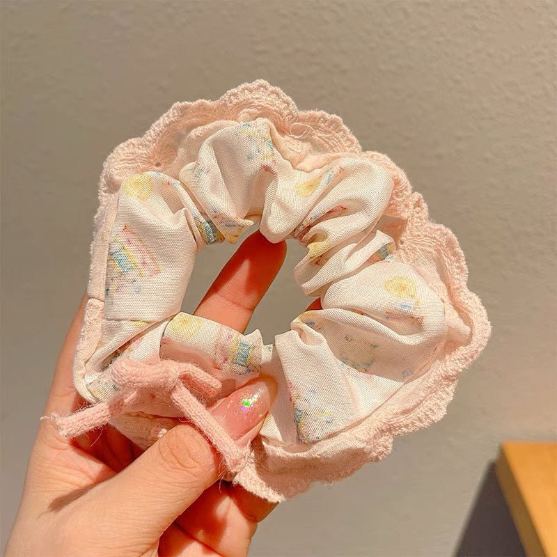 Summer Super Fairy Sweet Lace Large Intestine Hair Ring | Luxury Home Accessories | Heulog Glow
