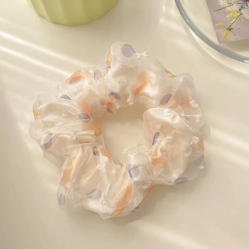 Summer Super Fairy Sweet Lace Large Intestine Hair Ring | Luxury Home Accessories | Heulog Glow