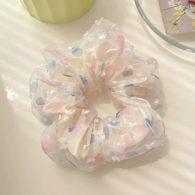 Summer Super Fairy Sweet Lace Large Intestine Hair Ring | Luxury Home Accessories | Heulog Glow
