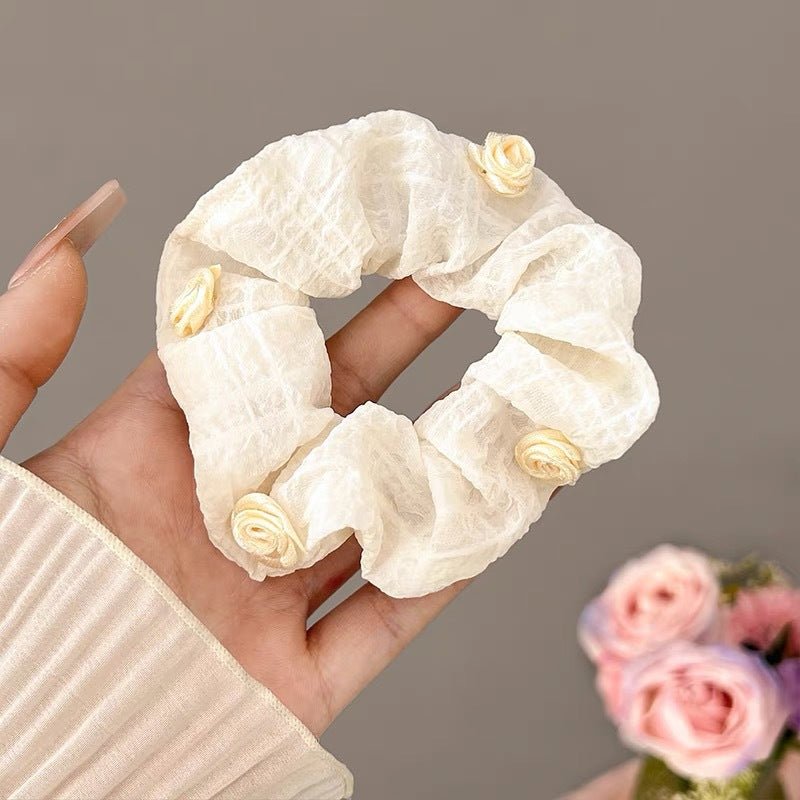 Summer Super Fairy Sweet Lace Large Intestine Hair Ring | Luxury Home Accessories | Heulog Glow