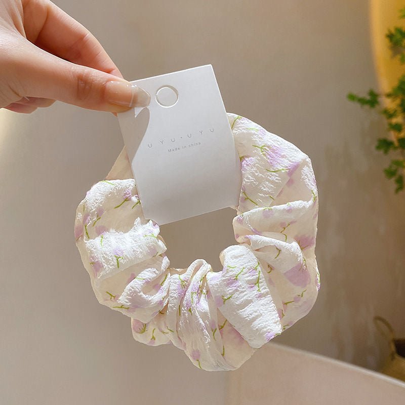 Summer Super Fairy Sweet Lace Large Intestine Hair Ring | Luxury Home Accessories | Heulog Glow