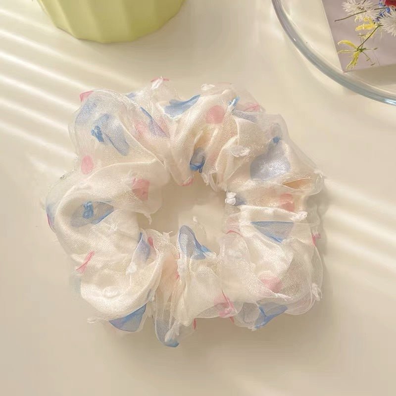 Summer Super Fairy Sweet Lace Large Intestine Hair Ring | Luxury Home Accessories | Heulog Glow