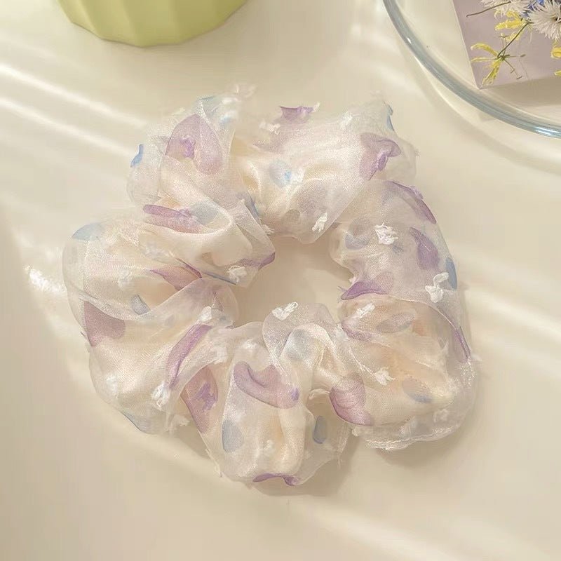 Summer Super Fairy Sweet Lace Large Intestine Hair Ring | Luxury Home Accessories | Heulog Glow