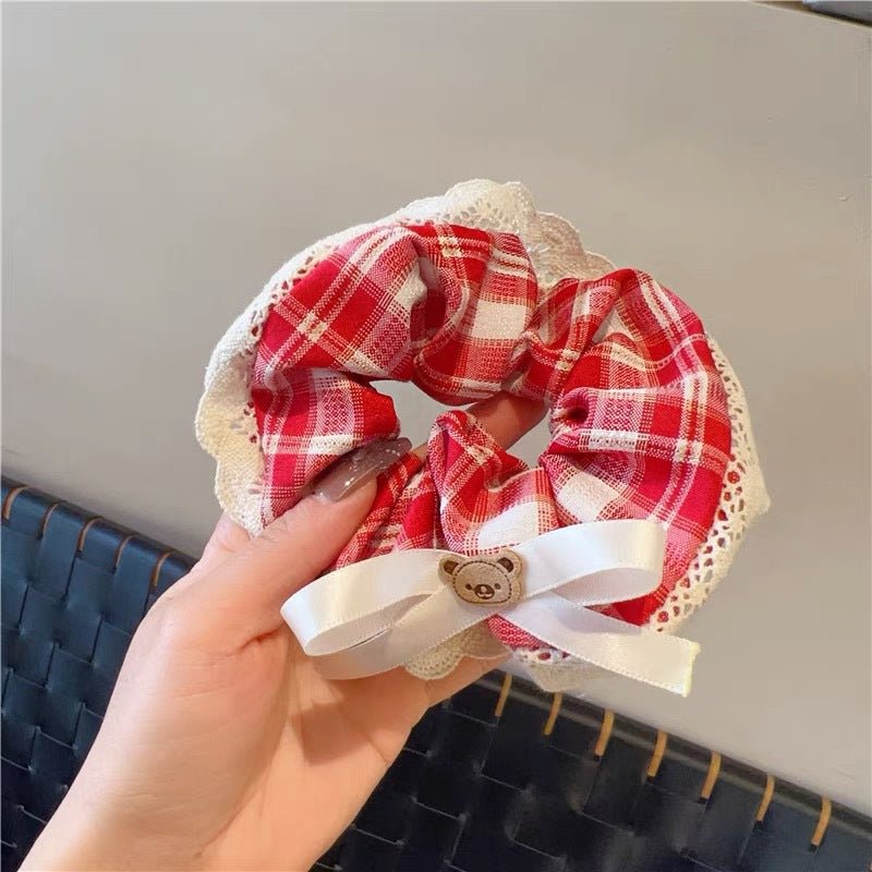 Summer Super Fairy Sweet Lace Large Intestine Hair Ring | Luxury Home Accessories | Heulog Glow