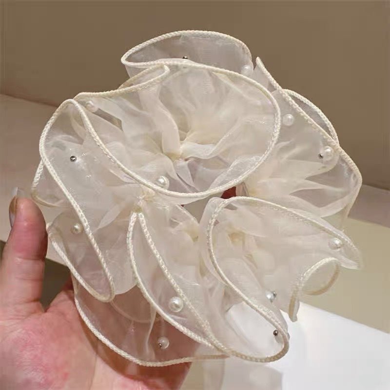 Summer Super Fairy Sweet Lace Large Intestine Hair Ring | Luxury Home Accessories | Heulog Glow