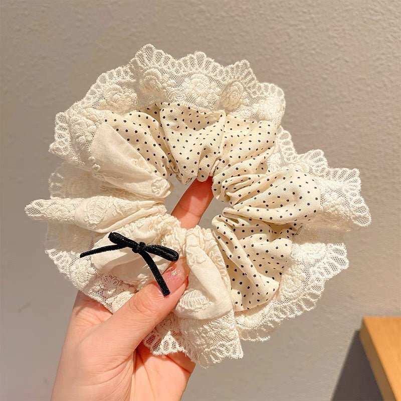 Summer Super Fairy Sweet Lace Large Intestine Hair Ring | Luxury Home Accessories | Heulog Glow