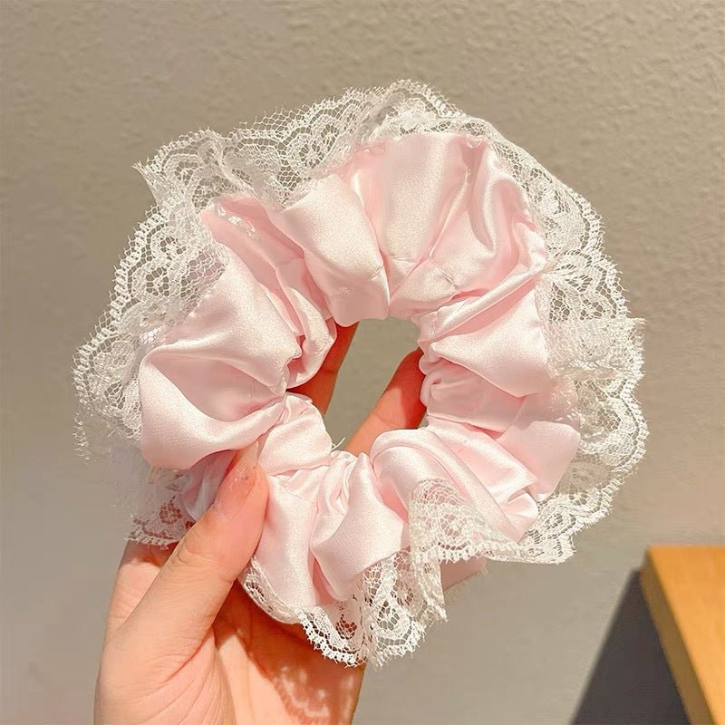 Summer Super Fairy Sweet Lace Large Intestine Hair Ring | Luxury Home Accessories | Heulog Glow