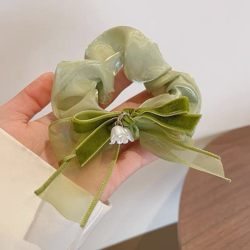 Summer Super Fairy Sweet Lace Large Intestine Hair Ring | Luxury Home Accessories | Heulog Glow