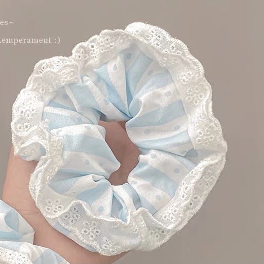 Summer Super Fairy Sweet Lace Large Intestine Hair Ring | Luxury Home Accessories | Heulog Glow